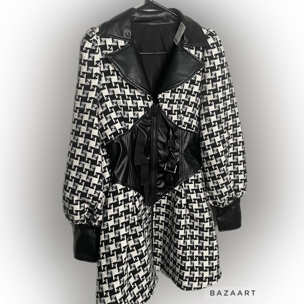 Quilted material dress